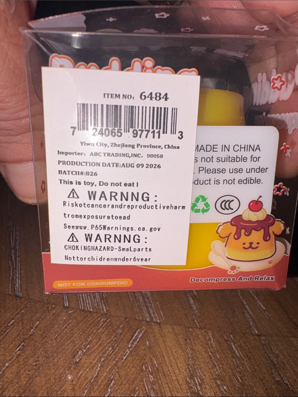 PUDDING SQUEEZE TOY- SQUISHY: ADULT/Kid3+ $4 firm - Picture 3 of 4